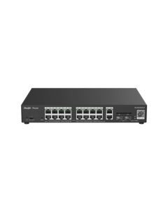 SWITCH 16 PORTAS POE 2 PORTAS RJ45 2 PORTAS SFP RUIJIE REYEE RG-ES226GS-P
