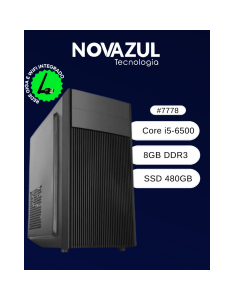 MICRO COMPUTADOR INTEL CORE I5-6500 3.6GHZ 8GB DDR4 SSD 480GB PLACA MAE 1151 BPC-H310 B250M.2-TG 2XDDR4 1XHDMI 1XDVI 2XUSB3.0 REDE GIGA