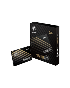 HD SSD MSI SPATIUM 240GB S270 SATA3 2,5 7MM LEITURA 500MB/S GRAVACAO 400MB/S
