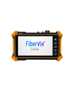 OTDR 9X1 (1310 &1550NM / 26 &24DB) FIBERVIX FV2050 TELA DE 5.5" 100KM LOCALIZADOR DE FALHAS GERA RELATORIO EM EXCELL E PDF