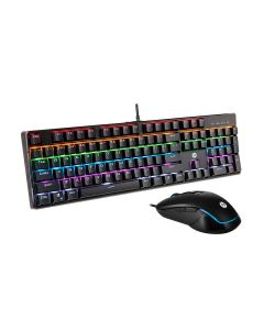 KIT TECLADO E MOUSE USB GAMING MEMB PRETO - HP KM300F