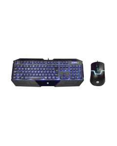 KIT TECLADO E MOUSE USB GAMING MEMB PRETO GK1100 - HP