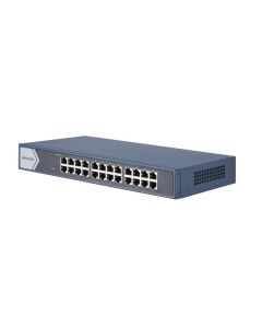 Switch 24 Portas Gigabit 10/100/1000 Gabinete Metálico DS-3E0524-E(B) - Hikvision