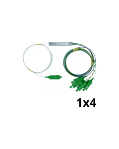 SPLITTER PLC 1X4 SC/APC CONECTORIZADO 0.9MM FIBERVIX FV6003