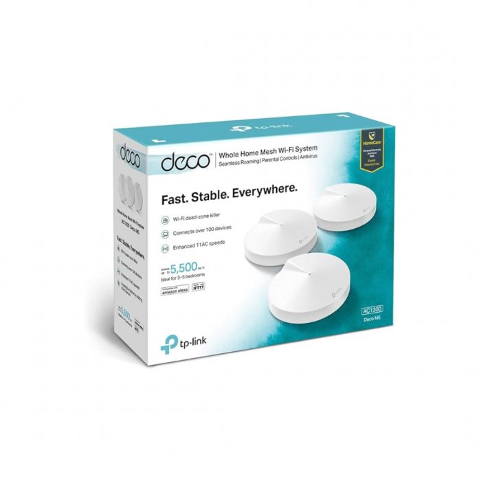Roteador TP-Link Deco M5 kit c/3 mesh Archer AC1300 Gigabit Dual
