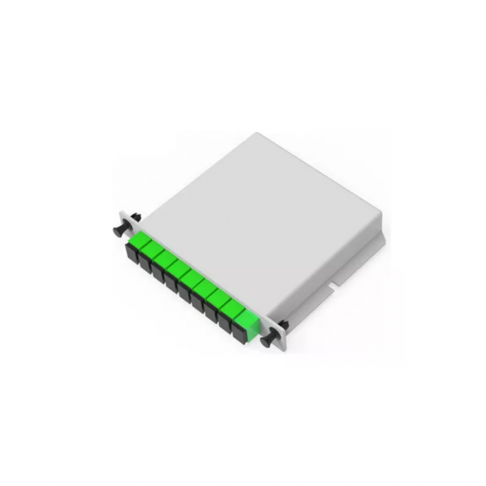Splitter Cassete Box Modular 1X8 SC/APC Verde - SL - Fibracem