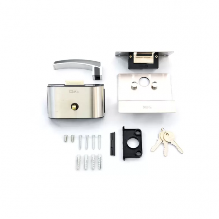 Fechadura PV 90 1R AF Maçaneta L com Puxador - HDL - Segurança e